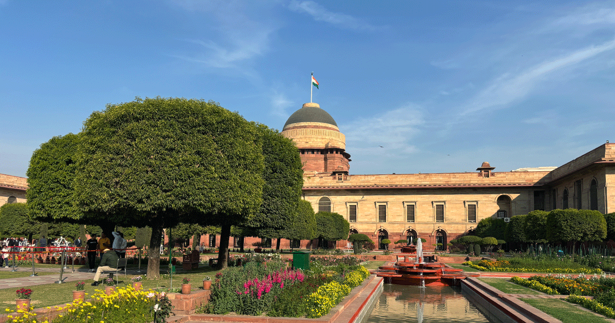Amrit Udyan at Rashtrapati Bhavan in Delhi
